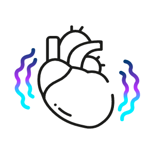 Herz mit unregelmäßigem Herzschlag