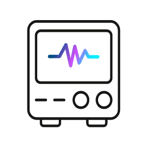 Elektrokardiogrammsymbol, das den Rhythmus bzw. die Wellenmuster Ihres Herzens für einige Sekunden oder länger aufzeichnet